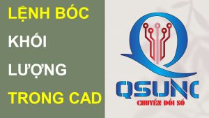 LỆNH BÓC KHỐI LƯỢNG TRONG CAD